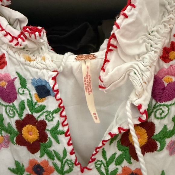 Free People White Floral Embroidered Dress - Picture 2 of 3